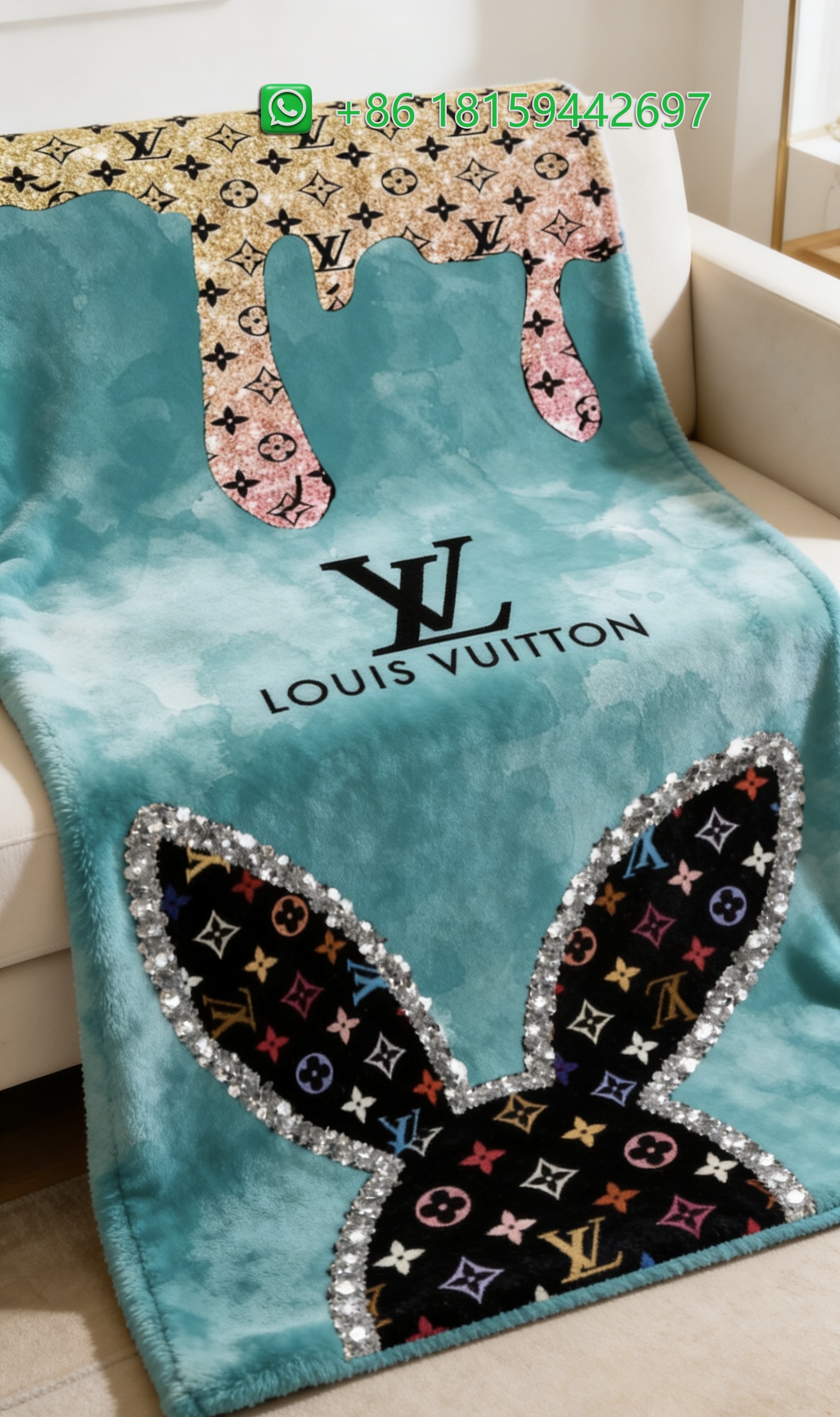 Louis Vuitton Throw Blankets
